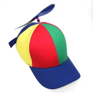 100% Cotton Detachable Propeller Bamboo Dragonfly Shade Cap