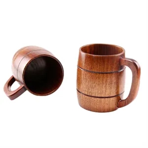 12 Oz. Wooden Beer Mug With Handle