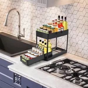 2 Tier Multipurpose Under Sink Organizer & Storage