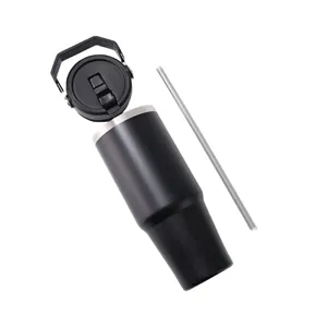 30 oz IceFlow Stainless Steel Tumbler with Straw