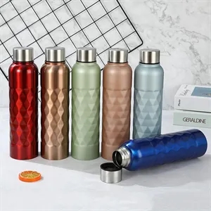 33.3Oz Stainless Steel Rhombus Water Bottle