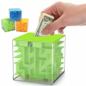 3D Puzzle Maze Money Bank Box