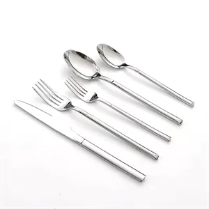 5-Piece Silverware Luxury Cutlery Set Knife Fork Spoon