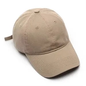 6 Panel Low Profile Unstructured Cotton Twill Baseball Cap