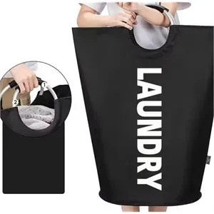 90L Large Laundry Basket Waterproof Clothes Bin Collapsible
