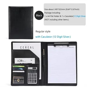 A4 Multifunctional Portable Folder with note papers