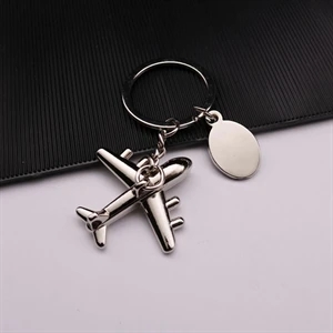 Airplane Shaped Key Chain / Ring