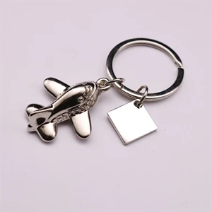 Airplane Shaped Key Chain / Ring