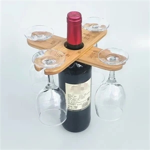 Bamboo Wine Glass Holder