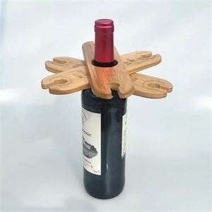 Bamboo Wine Glass Holder