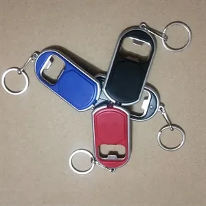 Bottle Opener Keychain With LED Light