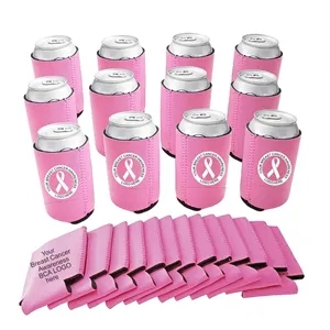 Breast Cancer Awareness Neoprene Can Coolers