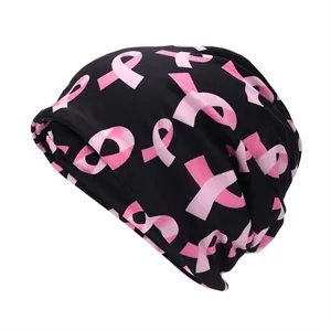 Breast Cancer Slouchy Beanie Hats