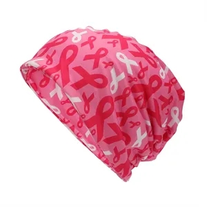 Breast Cancer Slouchy Beanie Hats