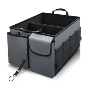 Car Trunk Storage Organizer Collapsible Multi-Compartment Ad