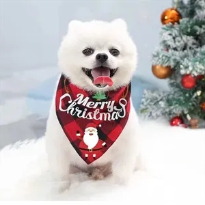 Christmas pet scarf