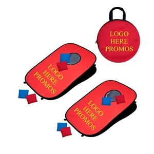 Collapsible Portable Cornhole Game Board Set