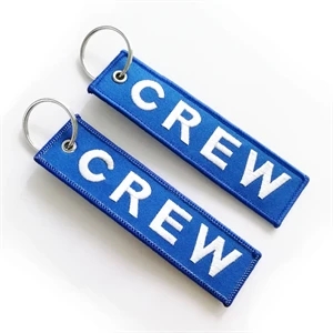 Custom Embroidered Woven Keychain
