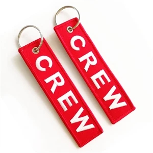 Custom Embroidered Woven Keychain
