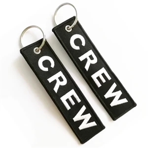 Custom Embroidered Woven Keychain