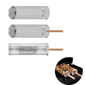Customizable Rolling BBQ Basket