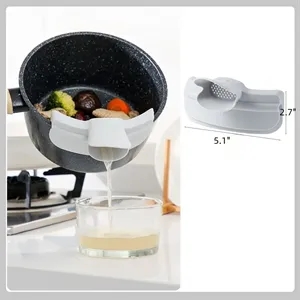 Duck-Bill shaped strainer