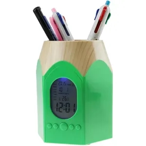 Electronic Calendar Pens Pencil Holder Cup