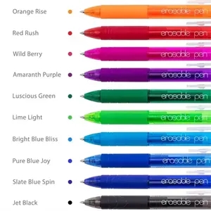 Erasable Refillable Retractable Gel Ink Pen