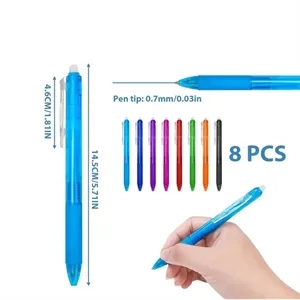Erasable Refillable Retractable Gel Ink Pen