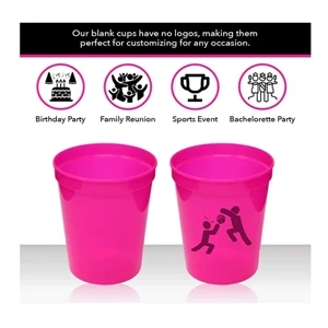 Fluted Plastic Stadium Cup