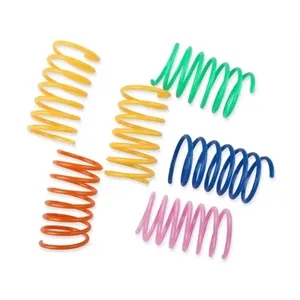 Four Sets Colorful Plastic Spring Toys