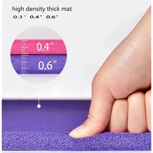 GYMENIST Thick Exercise Yoga Floor Mat Nbr