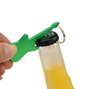 Guitar Shaped Bottle Opener Key Holder and Carabiner