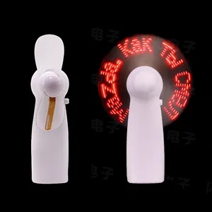 Handheld Fan With LED Custom Message