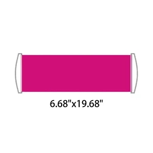 Handheld Roll Up Retractable Hand Pulled Flag Banner