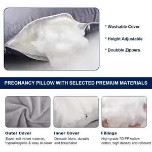 High Density U Shaped Full Body Maternity Pregnancy Pillow