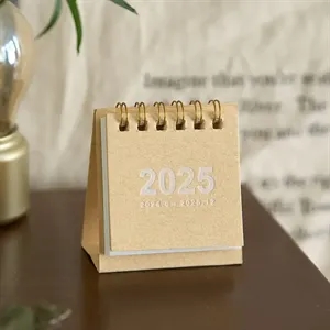 Kraft Paper Mini Desk Calendar