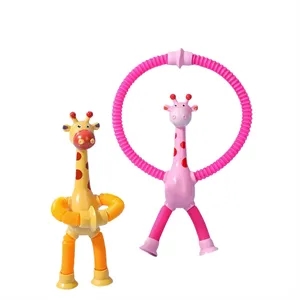 LED Telescopic Suction Cup Giraffe Toy