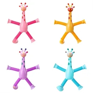 LED Telescopic Suction Cup Giraffe Toy