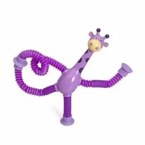 LED Telescopic Suction Cup Giraffe Toy