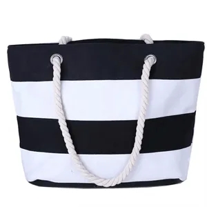 Large Volume Canvas Beach Tote Bag