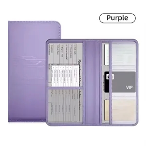 Leather Car Registration And Insurance Holder