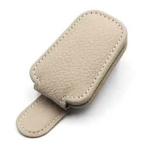 Magnetic Leather Sunglasses Holder
