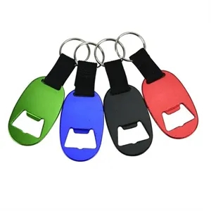 Metal Key Tag With Bottle Opener