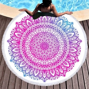 Microfiber Tassel Beach Towel