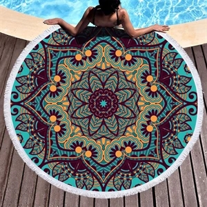 Microfiber Tassel Beach Towel