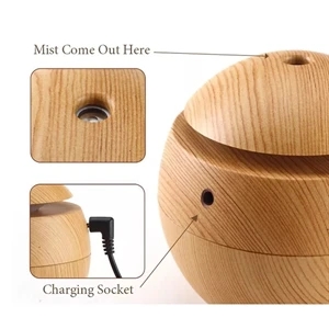 Mini USB Wood Grain Aromatherapy Diffuser