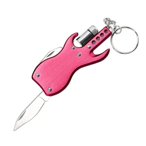 Mini combination pliers folding knife with LED lights Bottle