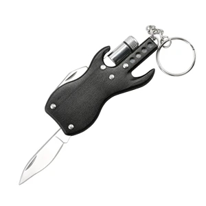 Mini combination pliers folding knife with LED lights Bottle