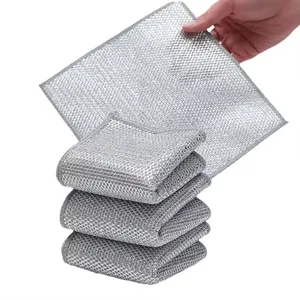 Multipurpose Wire Dishwashing Rags for Wet and Dry